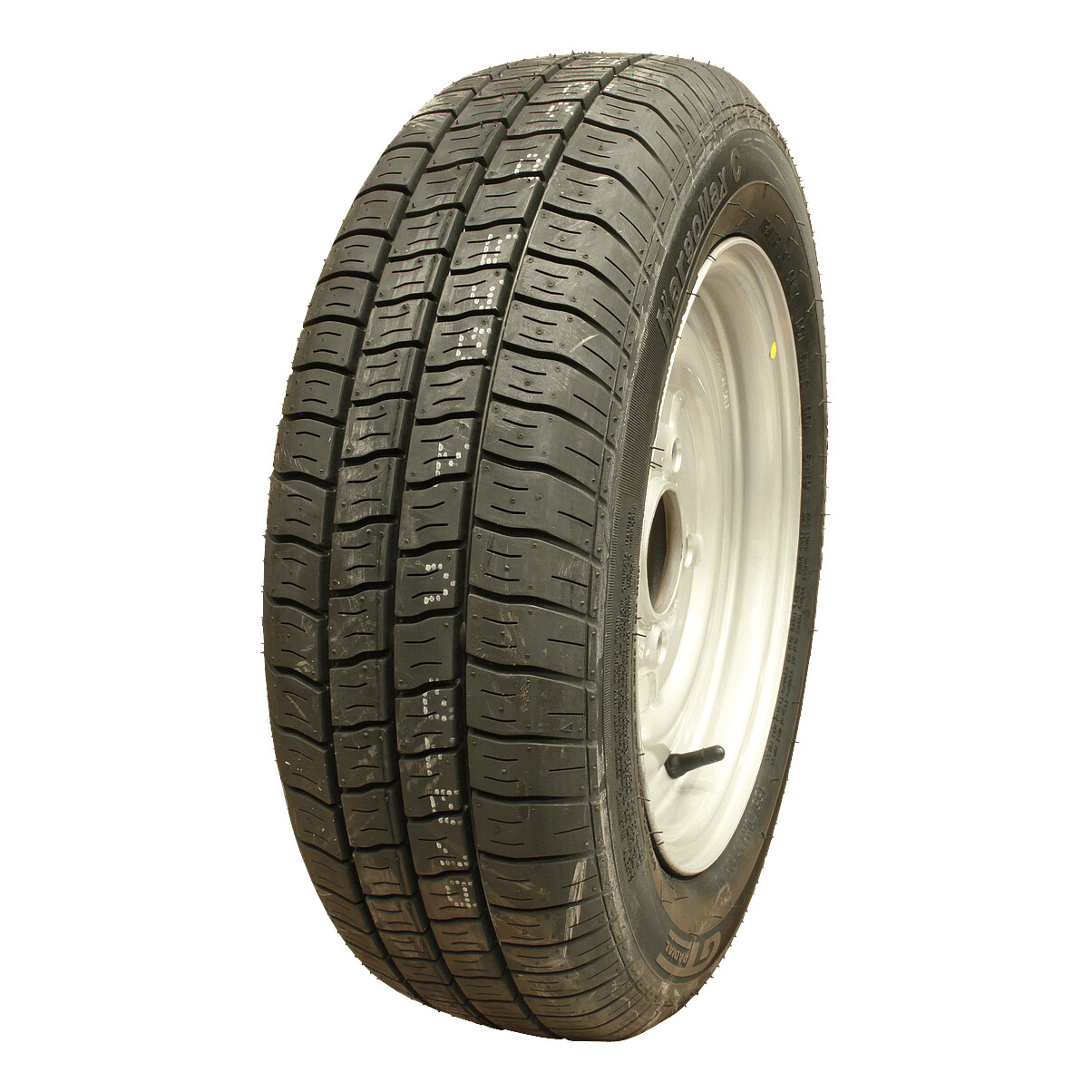 Luchtband-wiel-15570-R12C-Kargomax-ST-6000-MS-4½Jx12H2-ET20-671125-104101-N-staal-grijs Compleet wiel 155/70 R12C Kargomax ST-6000 M+S 4½Jx12H2 ET20 67/112/5 | Van Welpen Onderdelen