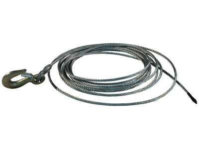Staalkabel met haak Ø6mm 12m