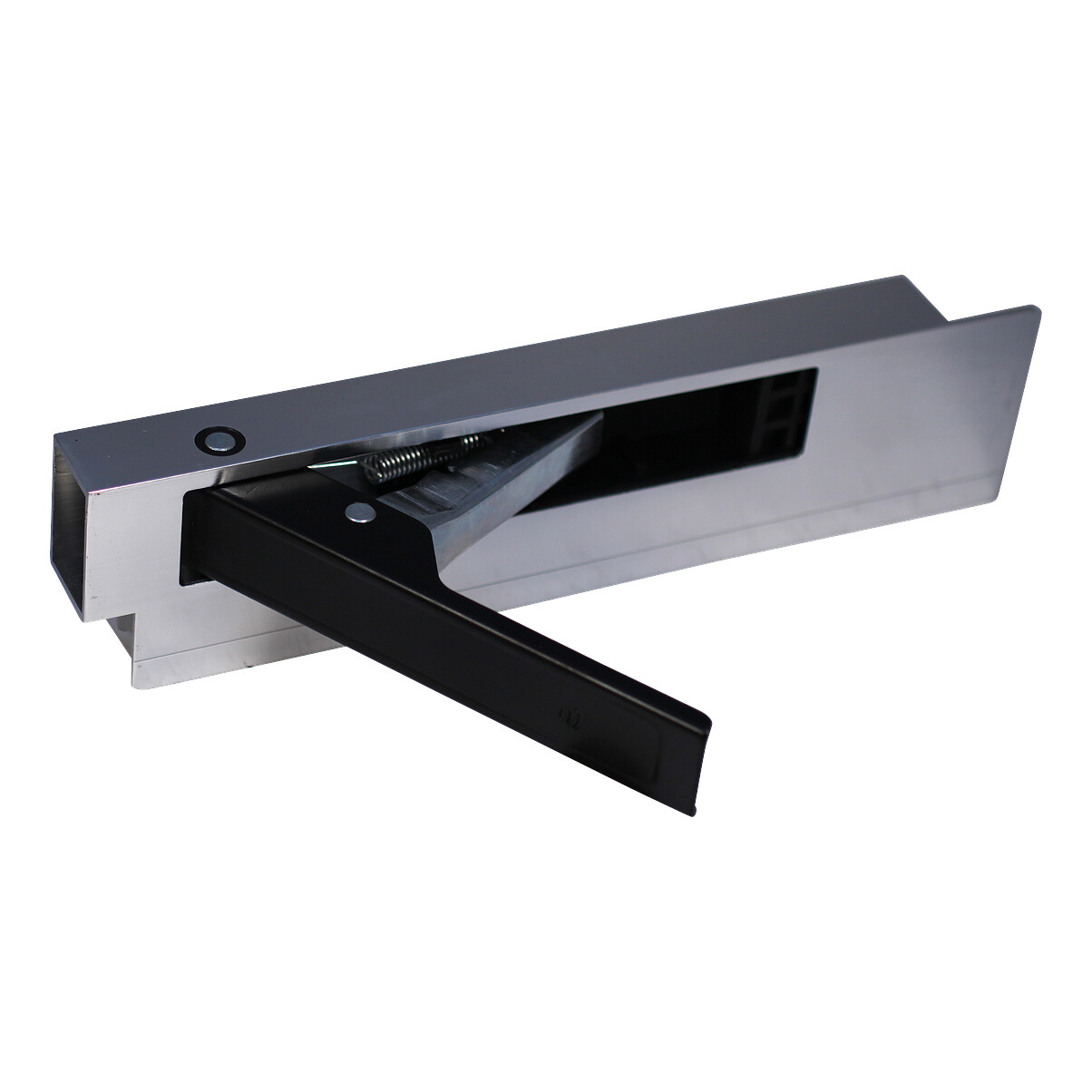 Zijbordsluiting-aluminium-met-stalen-handgreep-zwart-400mm-rechts Zijbordsluiting , aluminium met stalen handgreep (zwart) 400mm rechts | Van Welpen Onderdelen