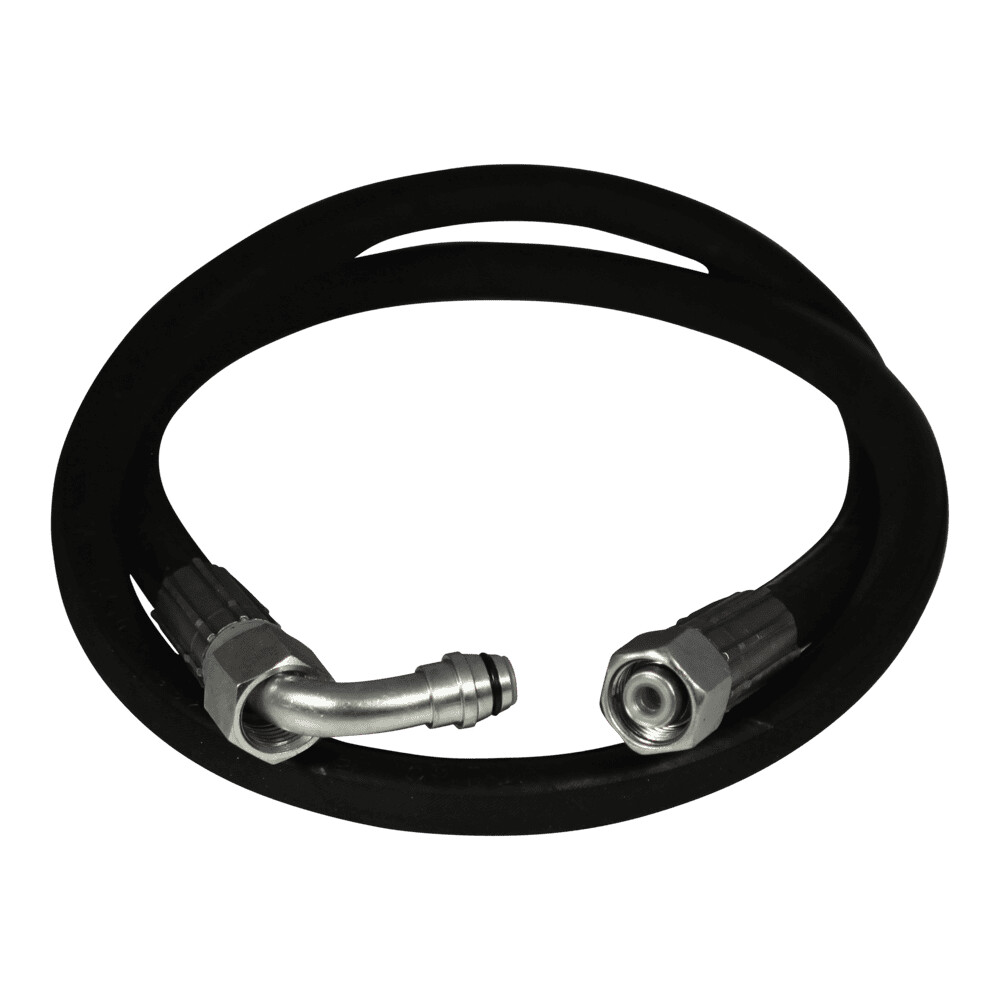 Hydrauliekslang-38-3000mm-standpijp-haaks-90°-recht Hydrauliekslang 3/8" , 3000mm , standpijp haaks 90° / recht M18x1,5 | Van Welpen Onderdelen