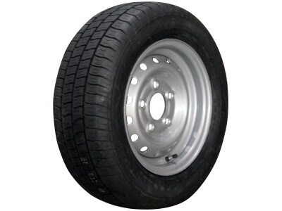Luchtband + wiel 185/60 R12C Kargomax ST-6000 M+S + 5½Jx12H2 ET30 67/112/5 104/101 N staal grijs