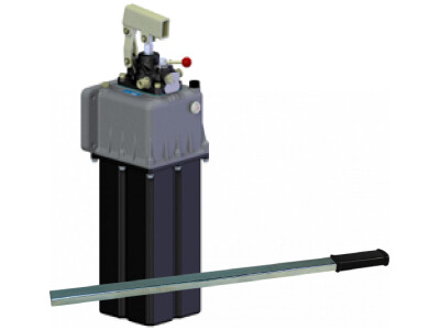 Handpomp PMI25 handpomp 7L reservoir 25cm³ dubbel werkend kunststof cilinder dubbelwerkend