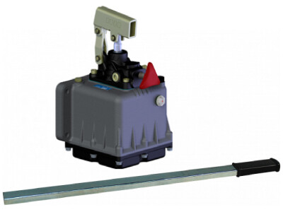 Handpomp PMS45 handpomp 2L reservoir 45cm³ dubbel werkend kunststof cilinder enkelwerkend