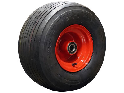 Luchtband + wiel 18x9.50-8 HF-217 4PR + 7.00Bx8H2 ET0 NL150 A3 staal rood