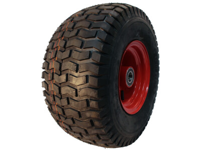 Luchtband + wiel 18x9.50-8 V-3502 6PR + 7.00Bx8H2 ET0 NL150 A3 staal rood