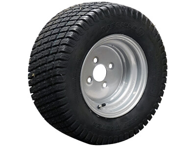 Luchtband + wiel 20x8.00-10 (200/65-10) Turf Master 4PR + 6.00Ix10H2 ET-4 60/100/4 77 A4 staal grijs