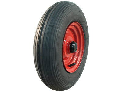 Luchtband + wiel 4.80/4.00-8 V-5501A 2PR + 2.50Ax8H2 ET-17 NL88 staal rood