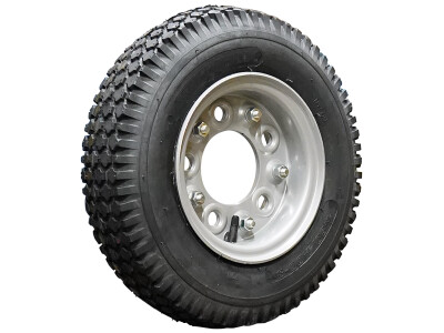 Luchtband + wiel 4.80/4.00-8 V-6602 6PR + 3.00D-8 ET0 94/140/5 70 N staal, grijs