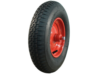Luchtband + wiel 4.80/4.00-8 V-6635 4PR + 2.50Ax8 ET0 NL96 staal rood
