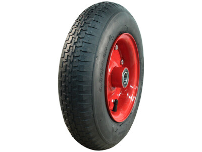 Luchtband + wiel 4.80/4.00-8 V-6635 4PR + 3.00D-8 ET0 NL100 staal rood