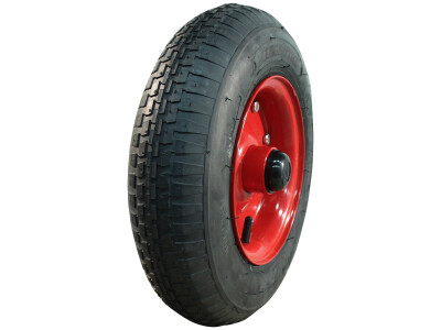 Luchtband + wiel 4.80/4.00-8 V-6635 4PR + 3.00D-8 ET0 NL88 staal rood