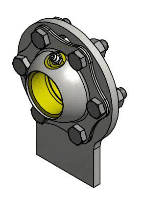 Steun-nokkenas-∅425mm Steun nokkenas ∅42,5mm | Van Welpen Onderdelen