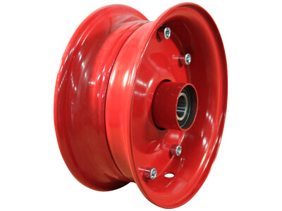 Wiel 4.40D-8 ET0 kogellager Ø30 NL100 staal rood