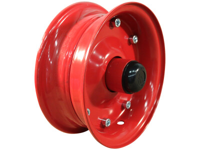 Wiel 4.40D-8 ET0 kogellager Ø30 NL75 staal rood