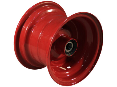 Wiel 5.50Bx8H2 ET0 kogellager Ø20 NL100 staal rood