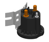 Startrelais-zwart-24V-80A Startrelais zwart, 24V / 80A | Van Welpen Onderdelen