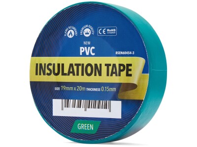 Isolatietape groen 20m per rol