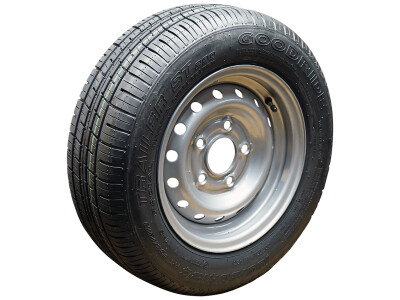 Luchtband + wiel 185/60 R12C ST290 M+S + 5½Jx12H2 ET30 67/112/5 104/101 N staal grijs