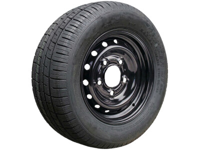 Luchtband + wiel 185/60 R12C ST290 M+S + 5½Jx12H2 ET30 67/112/5 104/101 N staal zwart
