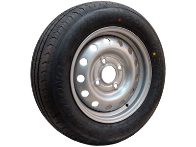 Luchtband + wiel 185/70 R13C R701 M+S + 4½Jx13H2 ET25.4 95/139.7/4 106/104 N staal grijs