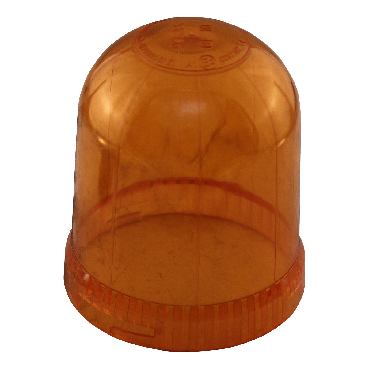 Glas-zwaailamp-oranje Glas voor zwaailamp oranje, glaskap zwaailicht amber | Van Welpen Onderdelen