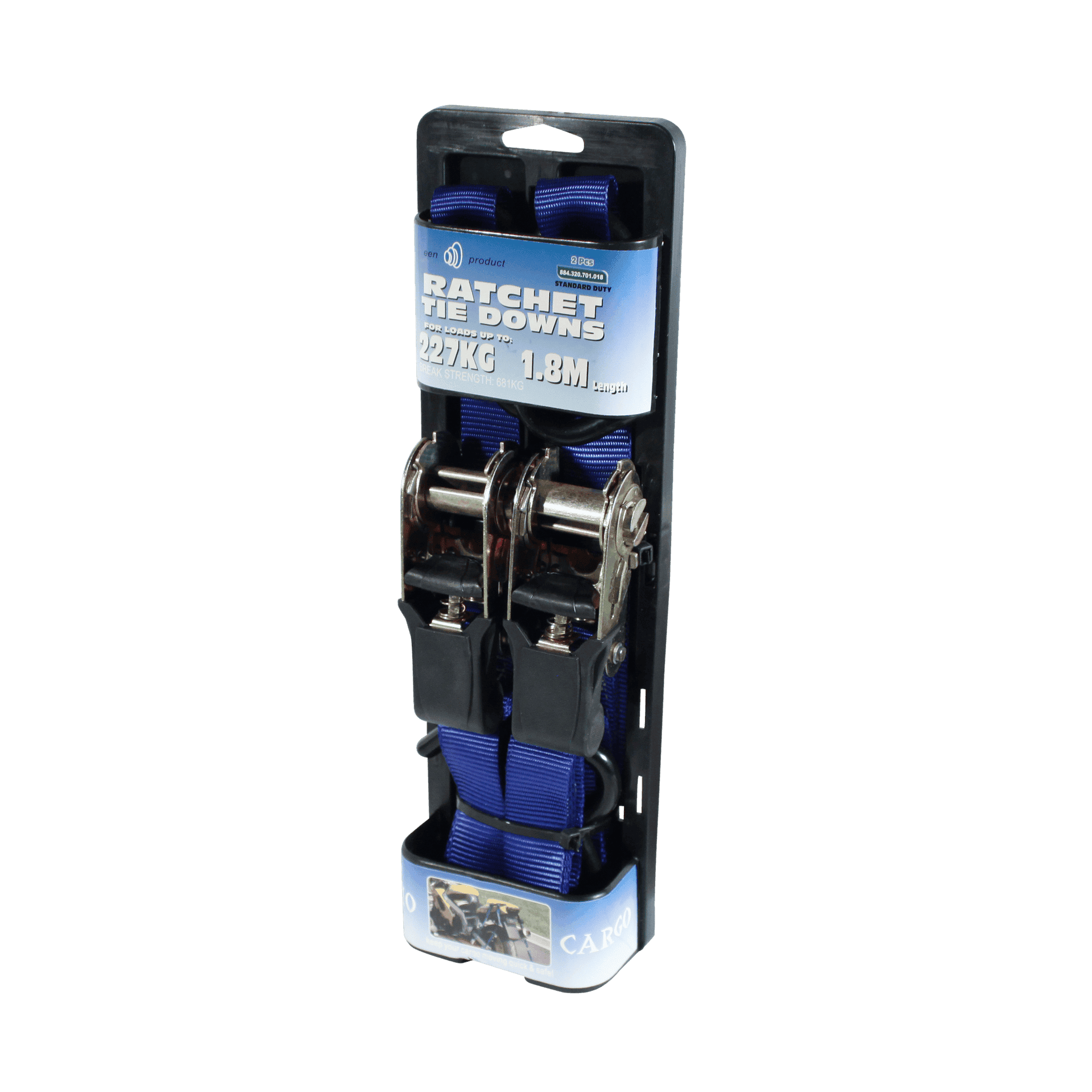 Spanband-set-2-stuks-met-ratel-en-haken-blauw-25mm-1800mm-Novio-cargo Spanband , set 2 stuks , met ratel en haken blauw 25mm 1800mm Novio cargo | Van Welpen Onderdelen