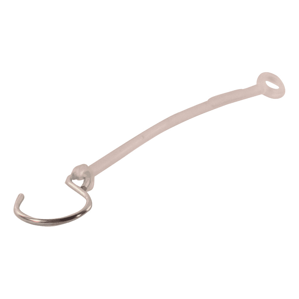 Veiligheidsnoer-247mm-PVC-transparant-met-S-haak Veiligheidsnoer 247mm PVC, transparant met S-haak | Van Welpen Onderdelen