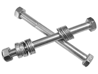 Montageset bouten M12 + moeren + ringen verzinkt Fixed Lock B (ongekeurd)