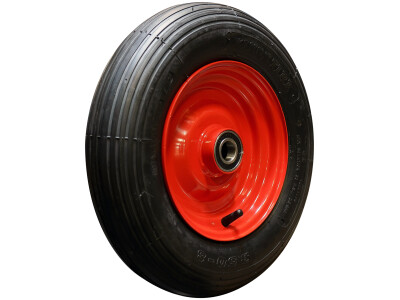 Luchtband + wiel 3.50-8 V-5501 4PR + 2.50Ax8 ET0 NL75 48 A3 staal rood