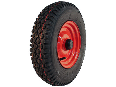 Luchtband + wiel 4.80/4.00-8 V-6602 6PR + 2.50Ax8H2 ET0 NL100 70 N staal rood