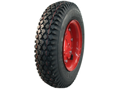 Luchtband + wiel 4.80/4.00-8 V-6602 6PR + 3.00D-8 ET0 60/100/4 70 N staal rood