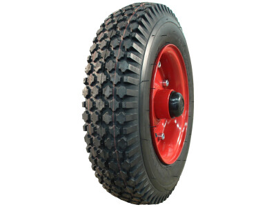 Luchtband + wiel 4.80/4.00-8 V-6602 6PR + 3.00D-8 ET0 NL88 70 N staal rood