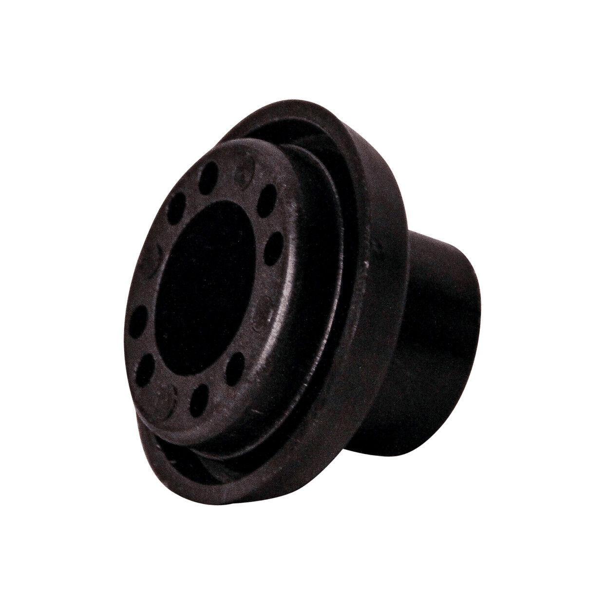 T-stopper-O25-O202-45mm-PA-gitzwart-RAL-9005 T-stopper Ø25 Ø20,2 45mm PA, gitzwart RAL 9005 | Van Welpen Onderdelen