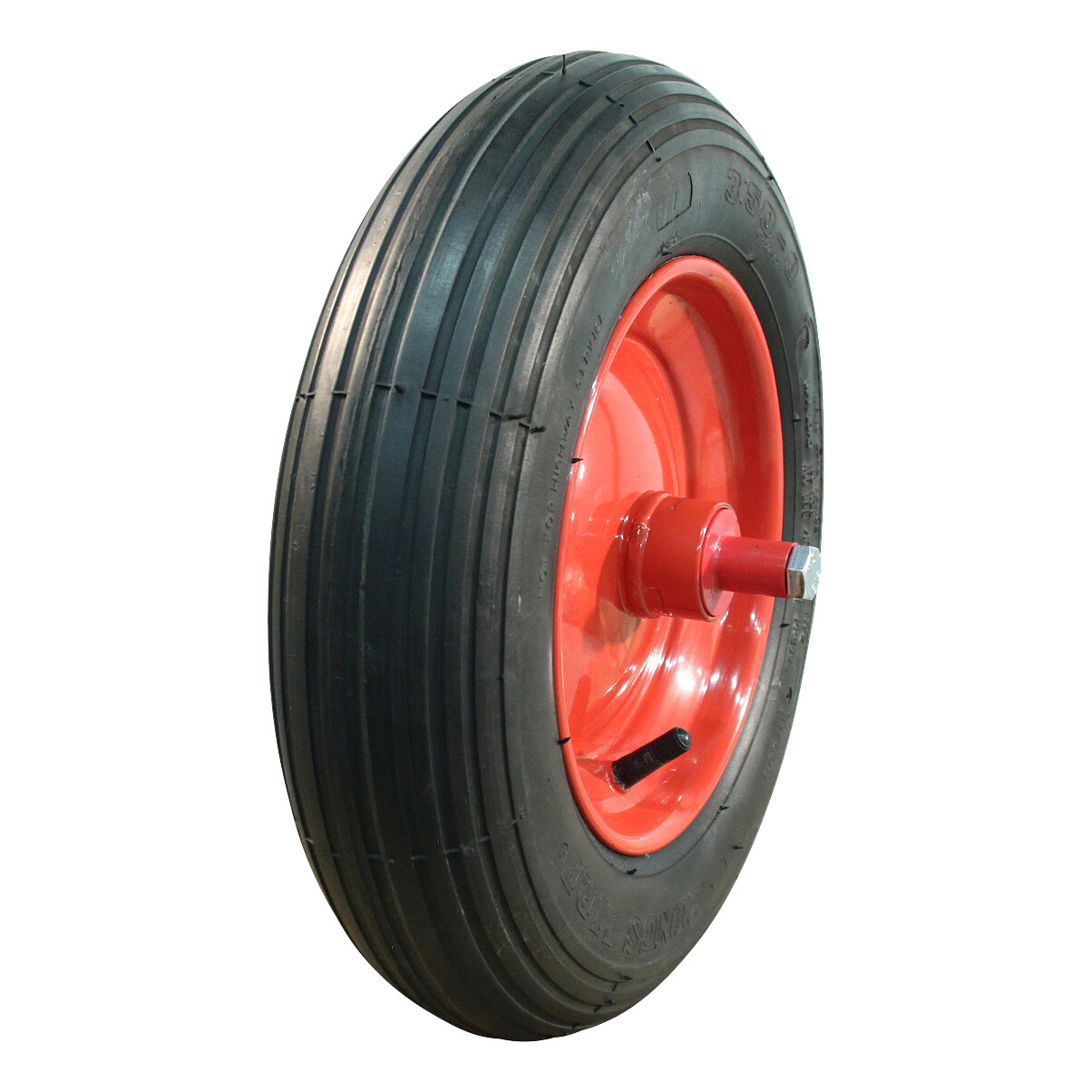 Luchtband-wiel-3.50-8-V-5501-4PR-2.50Ax8-ET0-kruiwagenas-150mm-48-A3-staal-rood Luchtband + wiel 3.50-8 V-5501 4PR + 2.50Ax8 ET0 kruiwagenas 150mm 48 A3 staal rood | Van Welpen Onderdelen
