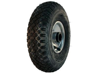 Luchtband + wiel 2.50-4 V-5501 4PR + 2.10x4H2 ET0 rollager Ø25 NL75 staal grijs