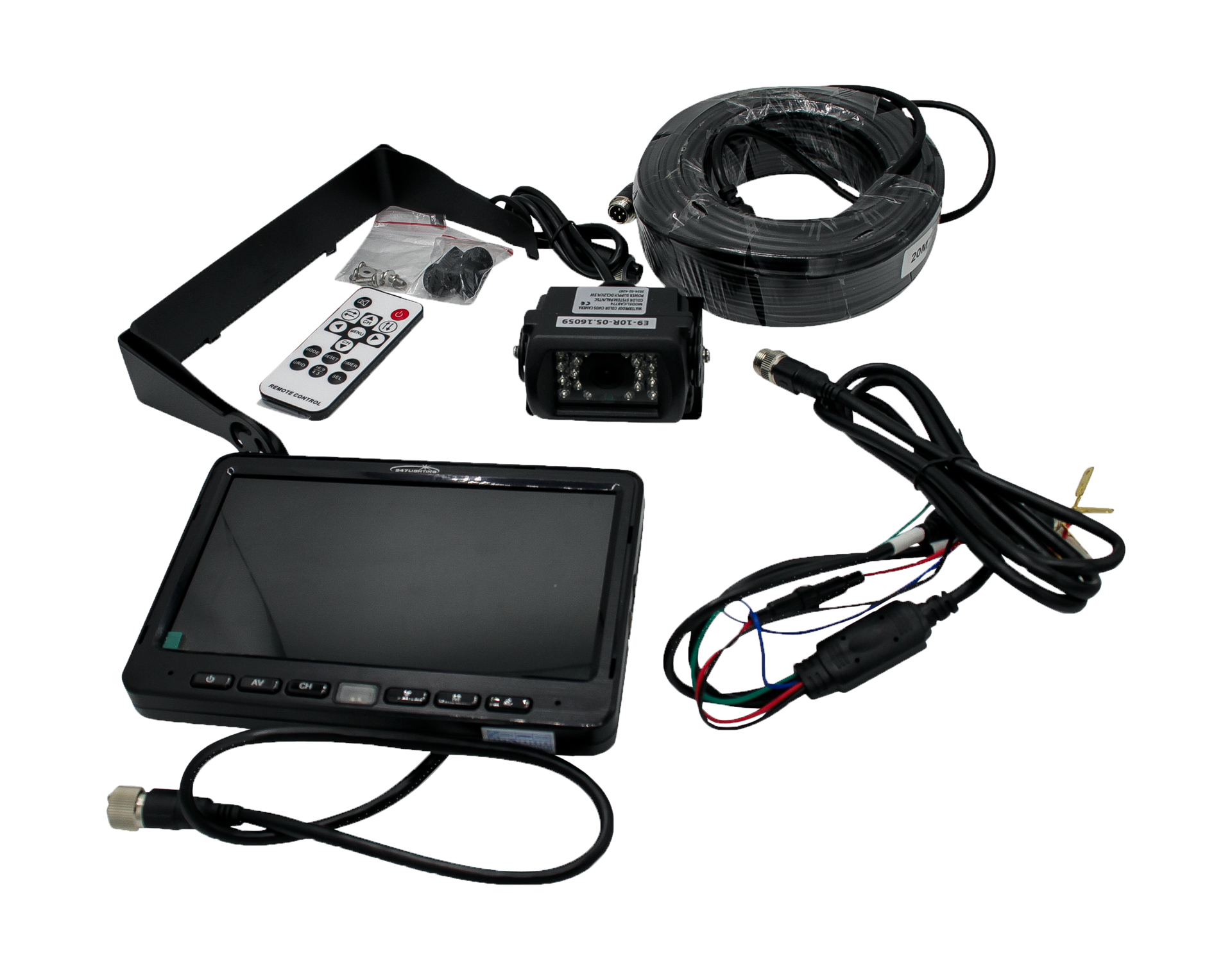 00f0fad9f9d65da17450d04086bd7280 Achteruitrijcamera set 7" monitor, incl. audio | Van Welpen Onderdelen