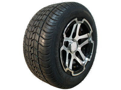 Luchtband + wiel 195/50 B10 (18x8.00-10) S-6502 - for trailer use only 10PR + 6.00Ix10H2 ET-4 67/112/5 98 N lichtmetaal grijs