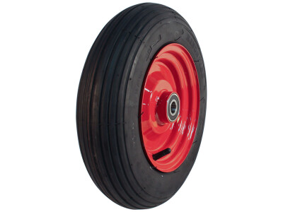 Luchtband + wiel 3.50-8 V-5501 4PR + 2.50Ax8 ET0 NL75 48 A3 staal rood