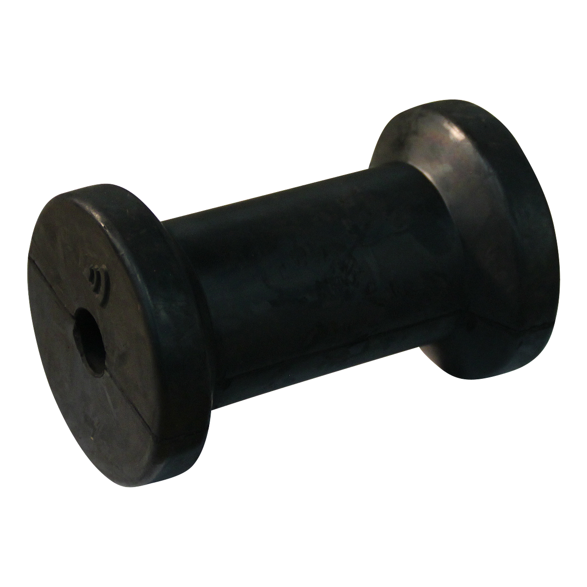 07108fb20a5e57b4dd976b47705f1d50 Kielrol rubber zwart Ø77mm 121mm Ø17 | Van Welpen Onderdelen