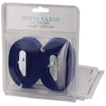 Spanband met klemgesp en haken (set 2 stuks) , blauw 25mm 1800mm Novio Cargo