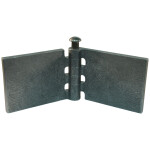 Recht portierscharnier met stalen pen 60 x 80mm scharnierblad blank niet demonteerbaar