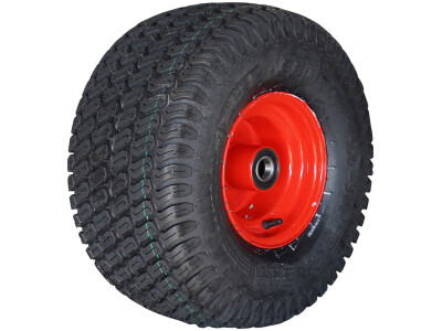 Luchtband + wiel 20x10.00-8 LG-306 6PR + 7.00Bx8H2 ET0 kogellager Ø30 NL150 A3 staal rood