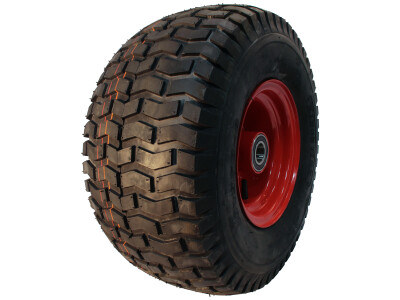 Luchtband + wiel 18x9.50-8 V-3502 6PR + 7.00Bx8H2 ET0 NL150 A3 staal rood