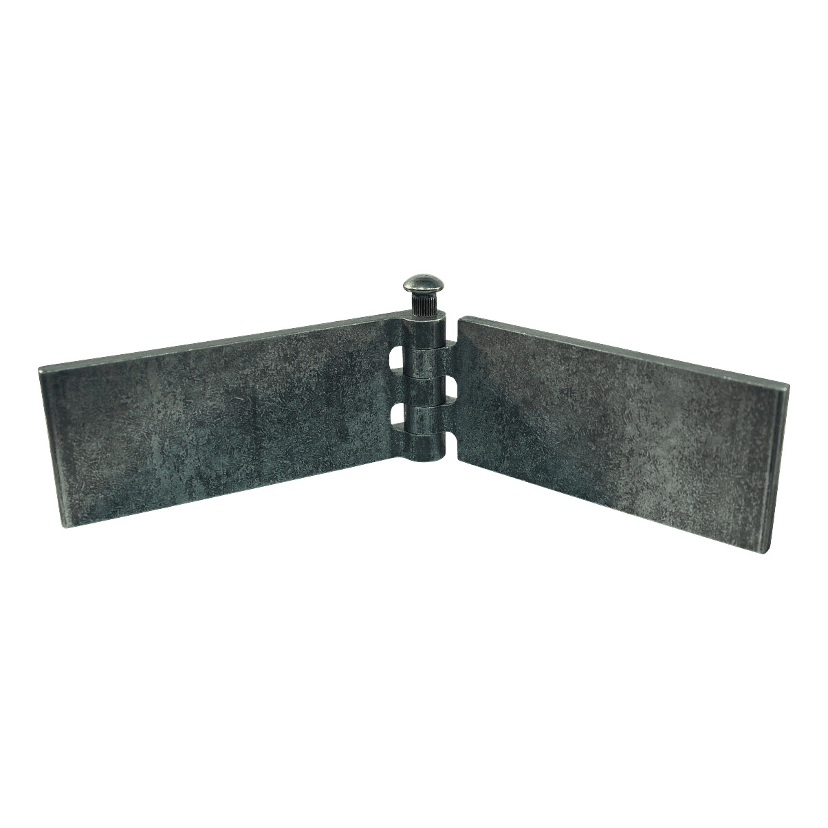 1fde5f0276bfc1e352b0c97596a10584 Recht portierscharnier met stalen pen 50 x 120mm scharnierblad blank niet demonteerbaar | Van Welpen Onderdelen