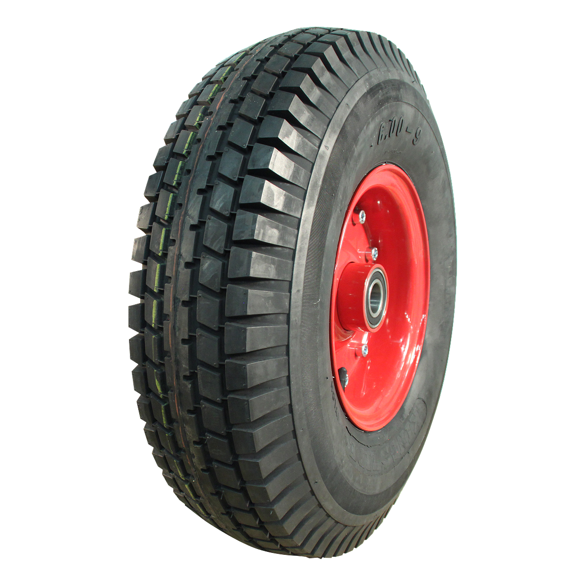 20a5dcfcb490d2bdd51cea8284402148 Luchtband + wiel 6.00-9 V-6509 6PR + 4.00E-9 ET0 NL100 88 L staal rood | Van Welpen Onderdelen