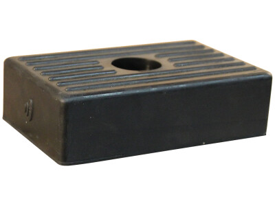 Bootkussen rubber zwart 131x81x37mm