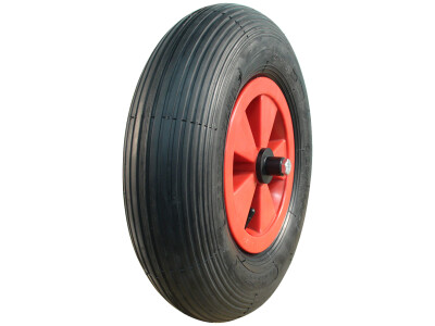 Luchtband + wiel 4.80/4.00-8 V-5501A 2PR + 2.50Ax8 NL75 kunststof rood