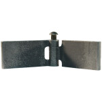Recht portierscharnier met stalen pen 30 x 60mm scharnierblad blank niet demonteerbaar