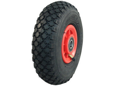 Luchtband + wiel 3.00-4 S-2303 2PR + 2.10x4 NL75 kunststof rood