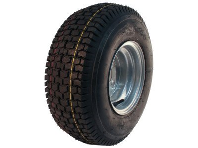 Luchtband + wiel 18x6.50-8 HF-224 4PR + 5.50x8H2 ET0 60/100/4 A3 staal grijs
